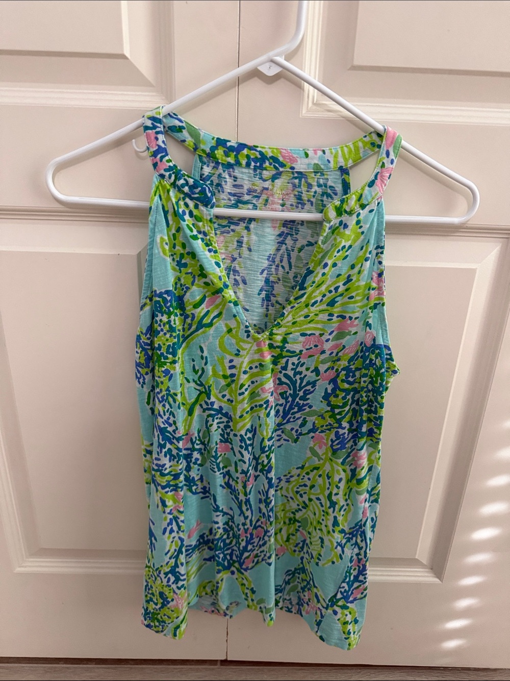 Lilly Pulitzer Multicolor Tropical Print Sleeveless Top